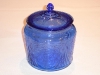 Cobalt Blue Royal Lace Cookie Jar