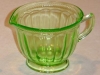 Green Colonial Fluted Rope Creamer