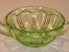 Green Handled Colonial Knife and Fork Cream Soup Bowl