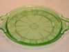 Green Doric Handled Tray