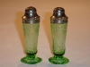 Green Royal Lace Salt and Pepper Shakers