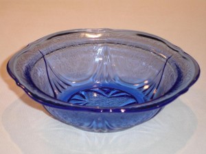 Cobalt Blue Royal Lace Berry Bowl