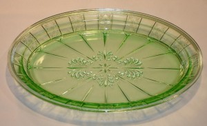 Green Doric Oval Platter