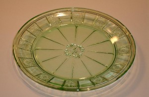 Green Doric Salad Plate
