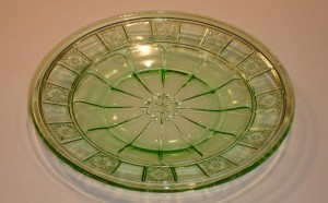 Green Doric Sherbet Plate