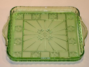 Green Doric Serving Tray