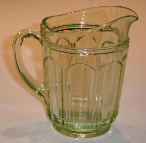 Green Colonial Knife & Fork Creamer